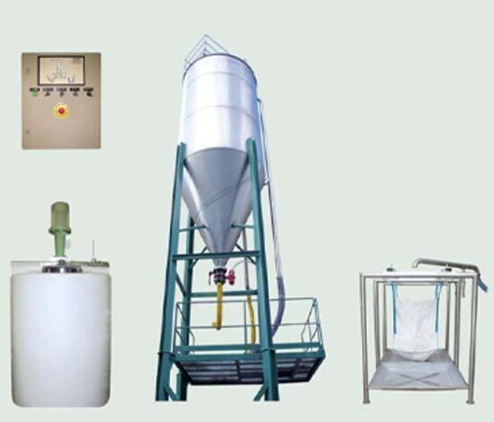 Decantador de Lodos para Recogida en Sacas Filtrantes