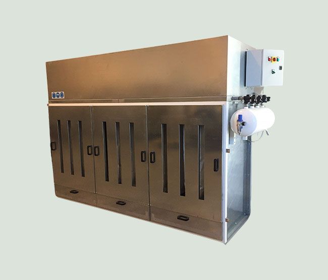 La cabina de extracción de polvo en seco Mod. TA/CAS