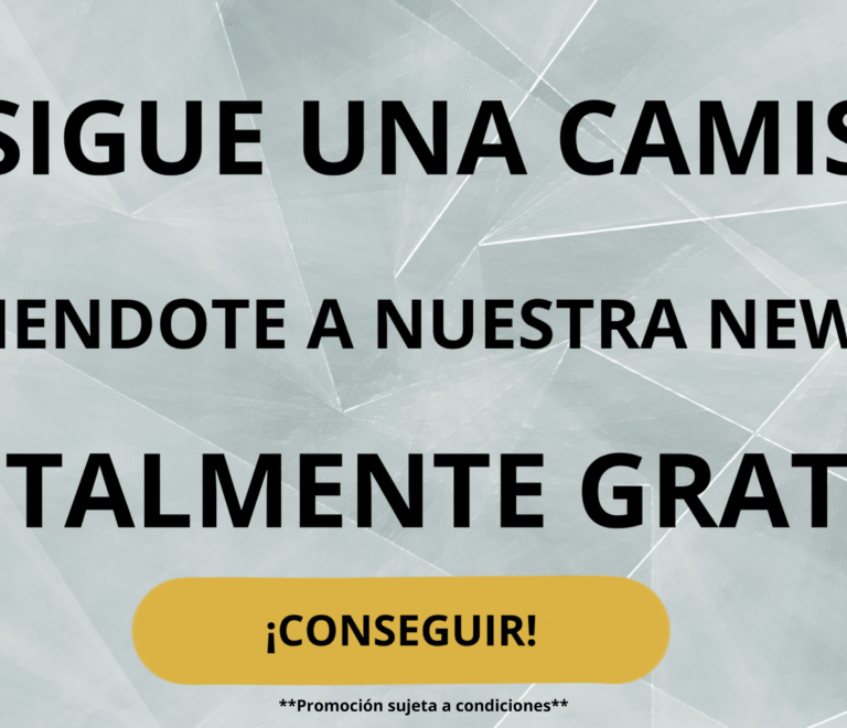 ¡Consigue tu camiseta TAINMA totalmente gratis al suscribirte a nuestra newsletter!